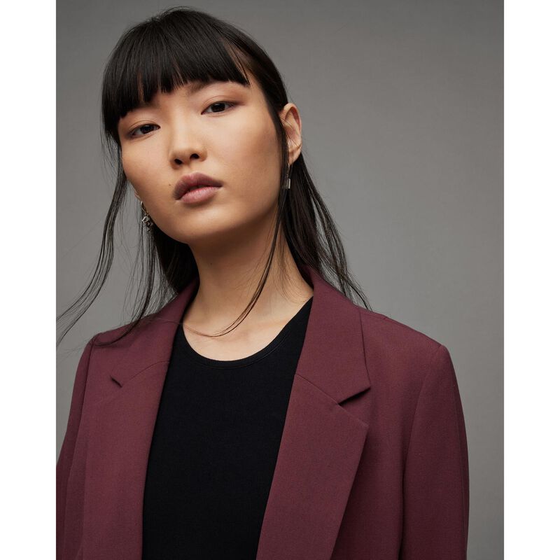 AllSaints Aleida Lightweight Tri Blazer image number 6